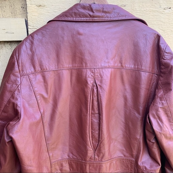 Vintage Reed Soft Leather Jacket Cafe Race Retro - Picture 7 of 9